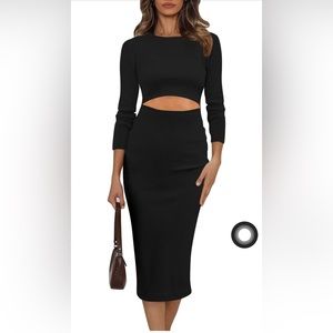 NEW Black “Peak-A-Boo” Dress